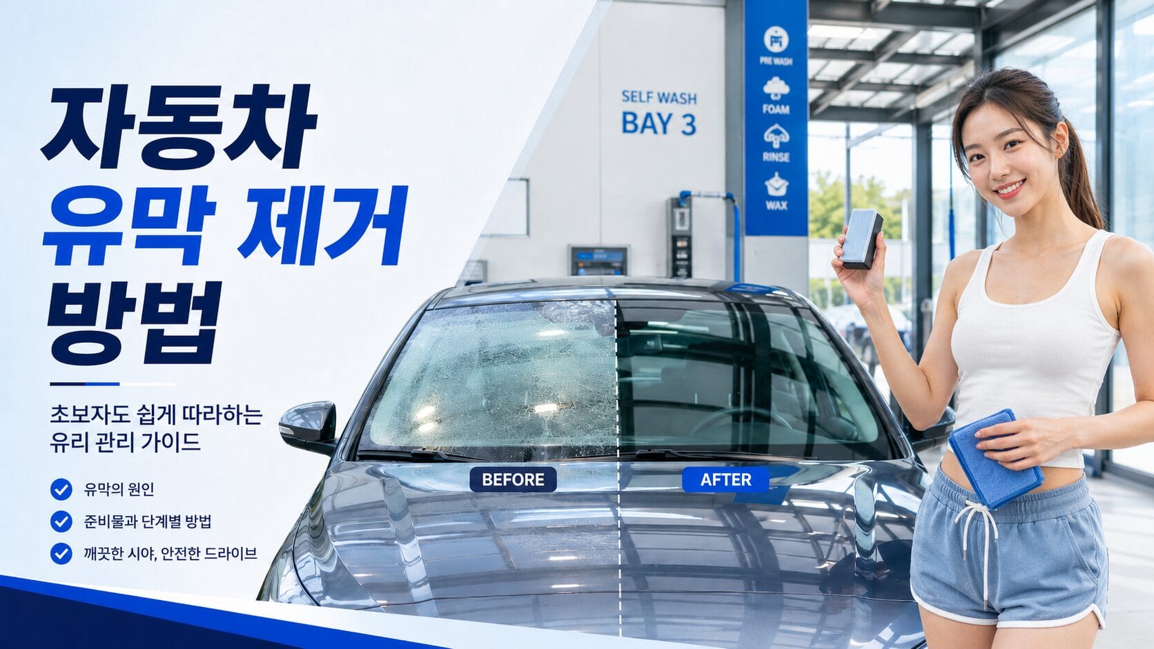 자동차 유막 제거 방법에 대해서 자세하게 셜명해드립니다.