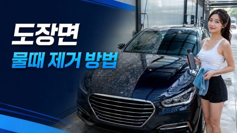 자동차 도장면의 미네랄 물때를 전용 제거제로 안전하게 제거하는 방법